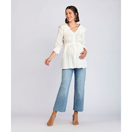 Camisa Emma Fiorezi Gestante Viscose
