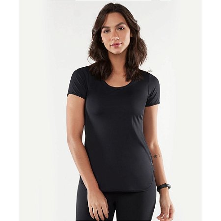 T- Shirt Alto Giro Skin Fit Alongada