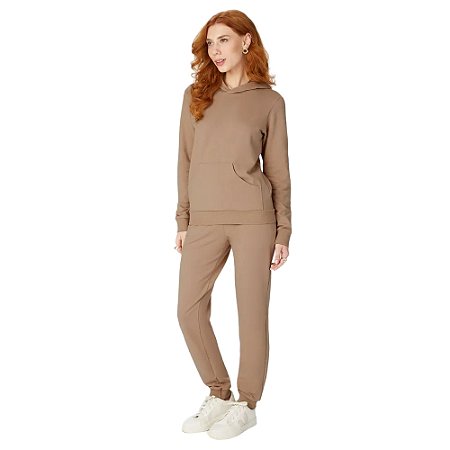 Calça Malwee Jogging em Moletom Flanelado
