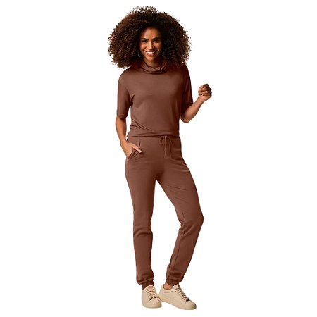Calça Malwee Jogging em Moletom Flanelado