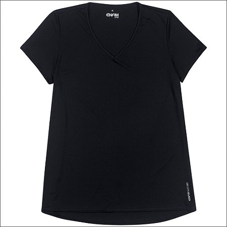 T- Shirt Enfim Active Manga Curta Plus Size