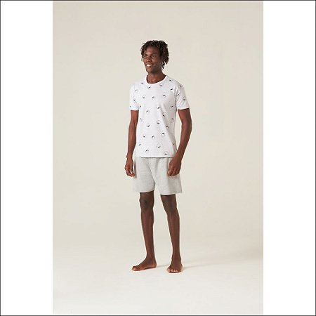 Pijama Malwee Masculino Manga Curta