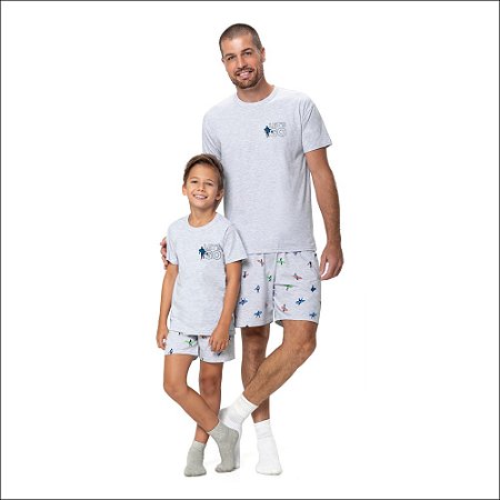 Pijama Malwee Masculino Manga Curta