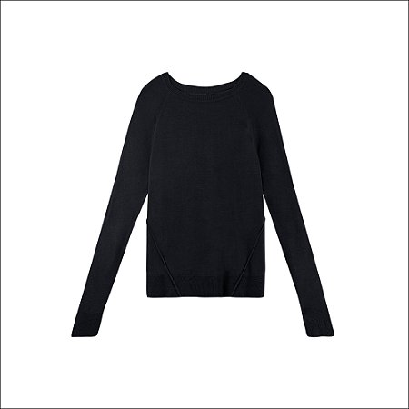 Blusa Malwee Manga Longa em Tricô