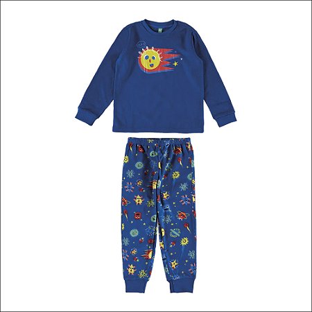Pijama Malwee Infantil Menino Manga Longa em Soft