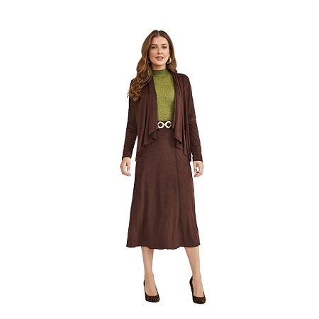 Cardigan Realist Em Suede