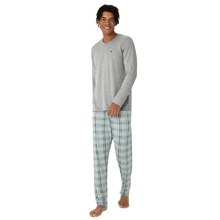 Pijama Malwee Manga Longa Masculino