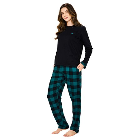Pijama Podiun Manga Longa Moletom