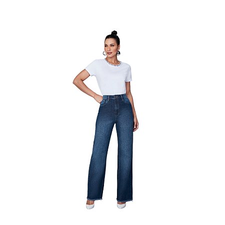 Calça Jeans Wide Leg Osmoze