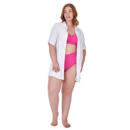 Chemise Plus Alto Giro Manga Curta