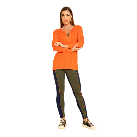 Blusa De Chelles Manga Longa
