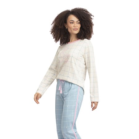 Pijama Lua Encantada Manga Longa