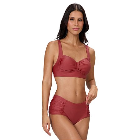 Biquíni Alto Giro Lady Drapeado