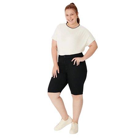 Bermuda Malwee Ciclista Plus Size