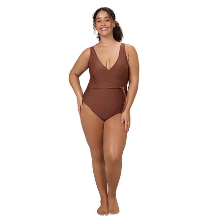 Maiô Transpassado Alto Giro Plus Size