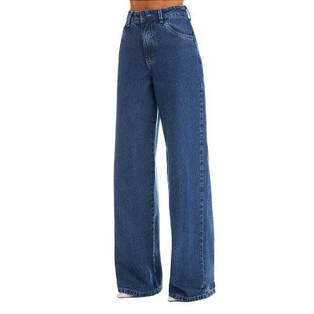 Calça Gatos e Atos Jeans Pantalona