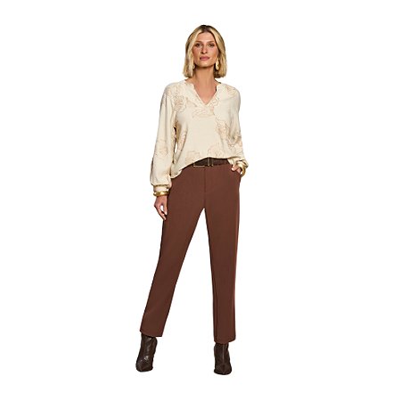 Blusa Doce Trama Manga Longa