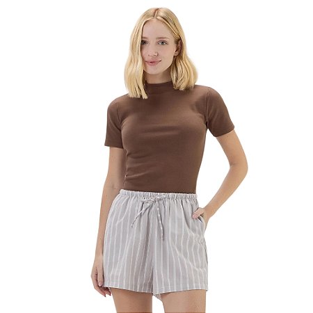 Blusa Cor Com Amor Gola Alta