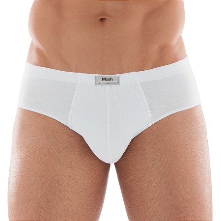 Cueca Slip Algodão Lisa Plus Size Mash