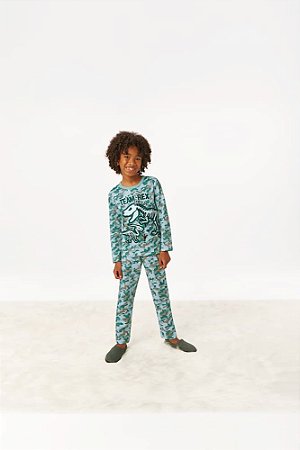 Pijama Malwee Infantil Menino Manga Longa