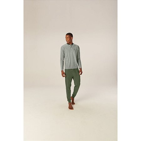 Pijama Malwee Masculino Manga Longa
