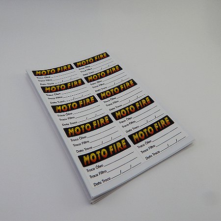 Kit 100 adesivos 5x2,5cm