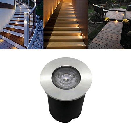 Balizador Spot Pvc Led Smd 1w De Embutir