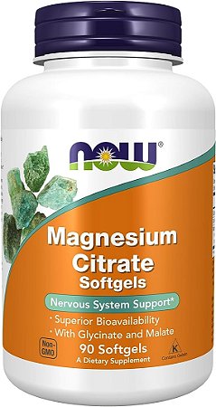 Citrato de Magnésio 90softgels - Now Foods