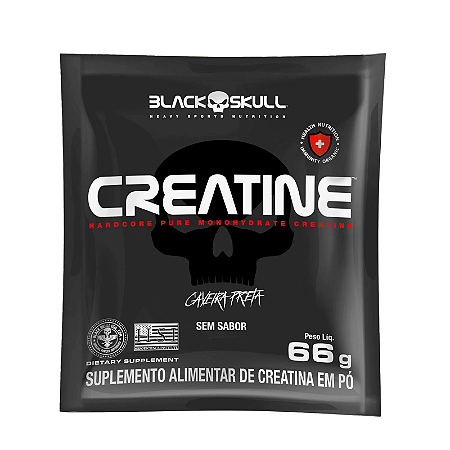 CREATINA 66G PURA 20 DOSES SACHE - BLACK SKULL