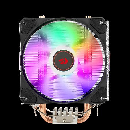 Aircooler Redragon Tyr Preto Iluminação Rainbow com Fan de 120mm CC-9104