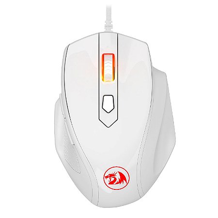 Mouse Gamer Redragon Tiger 2 Lunar White LED Vermelho M709W