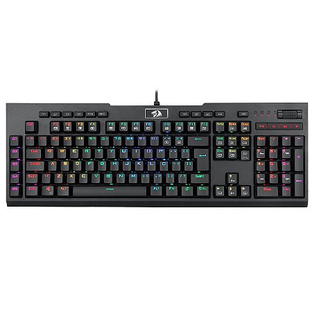 Teclado Óptico Redragon Brahma Pro RGB Preto Switch K586RGB-PRO