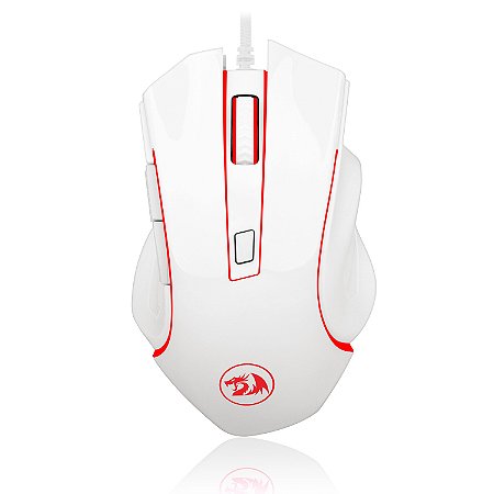 Mouse Gamer Redragon Nothosaur Lunar White com LED Multicolor M606W -  Redragon Store