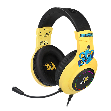 HEADSET GAMER BRANCOALA PRETO RGB MODELO B260RGB