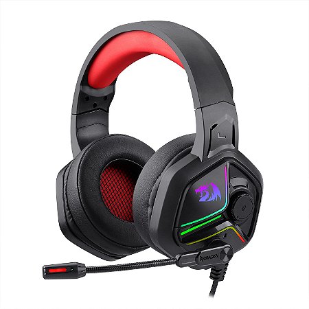 Headset Gamer Redragon Ajax H230, Preto, H230 com LED