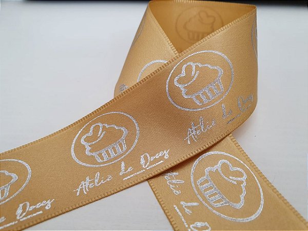 Fita de cetim personalizada 30mm - 200 metros