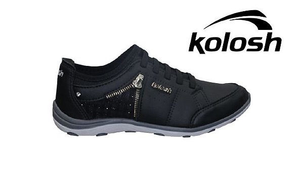 Tênis Feminino Kolosh C1266 - Preto - Loja de calçados e acessórios - Azul  Calçados