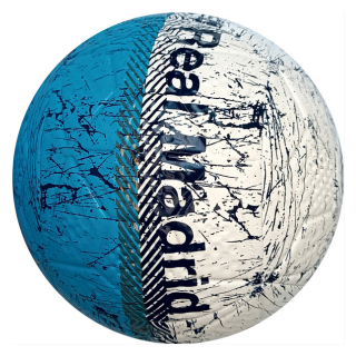 Bola de Futsal Real Madrid Azul com Branco Original e Licenciada