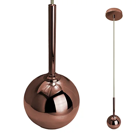 Pendente Perolla Vidro Cobre Tejy OL9322 | Sofisticação Ilumine Seu Ambiente—Modelo G9 40W