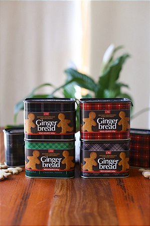 Kit Ginger Bread com 4 latas colecionáveis - 140gr cada - Original Waffle