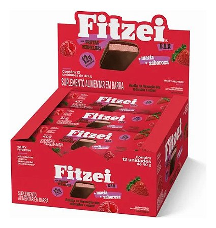 FITZEI DISPLAY C/ 12 BARRAS 40G FRUTAS VERMELHAS VITAFOR