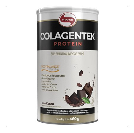 COLAGENTEK PROTEIN LATA 460G SABOR CACAU VITAFOR