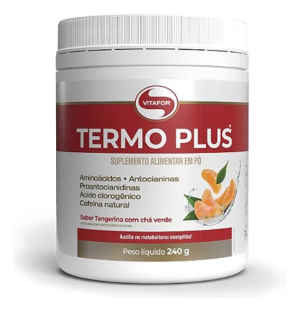 TERMOPLUS POTE 240G TANGERINA COM CHA VERDE VITAFOR