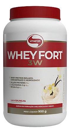 WHEY FORT 3W POTE 900G BAUNILHA VITAFOR