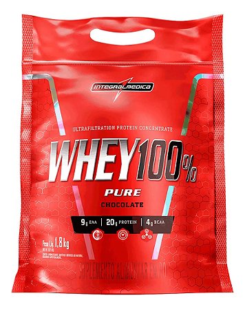 IM WHEY 100% PURE CHOCOLATE 1.8KG REFIL INTEGRALMEDICA