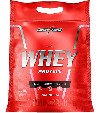 NUTRIWHEY BAUNILHA POUCH 900 INTEGRALMEDICA