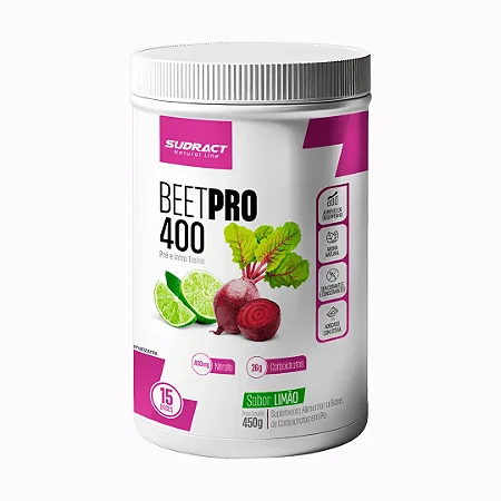 BEET PRO 400 SABOR LIMÃO 450G SUDRACT NUTRITION
