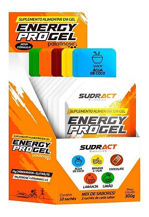 DISPLAY ENERGY PRO GEL  300G CX MIX DE SABORES SUDRACT NUTRITION