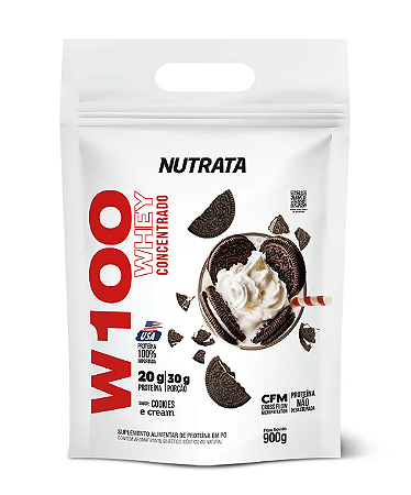 W100 COOKIES E CREAM 900GR REFIL - NUTRATA
