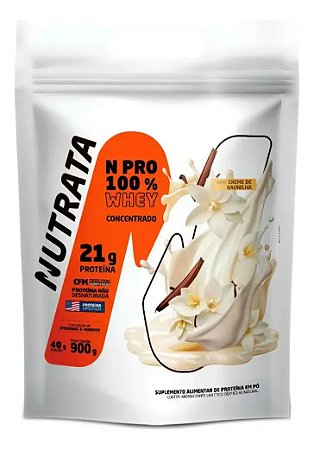 PROTEINA NUTRATA NPRO WHEY BAUNILHA REFIL 900G